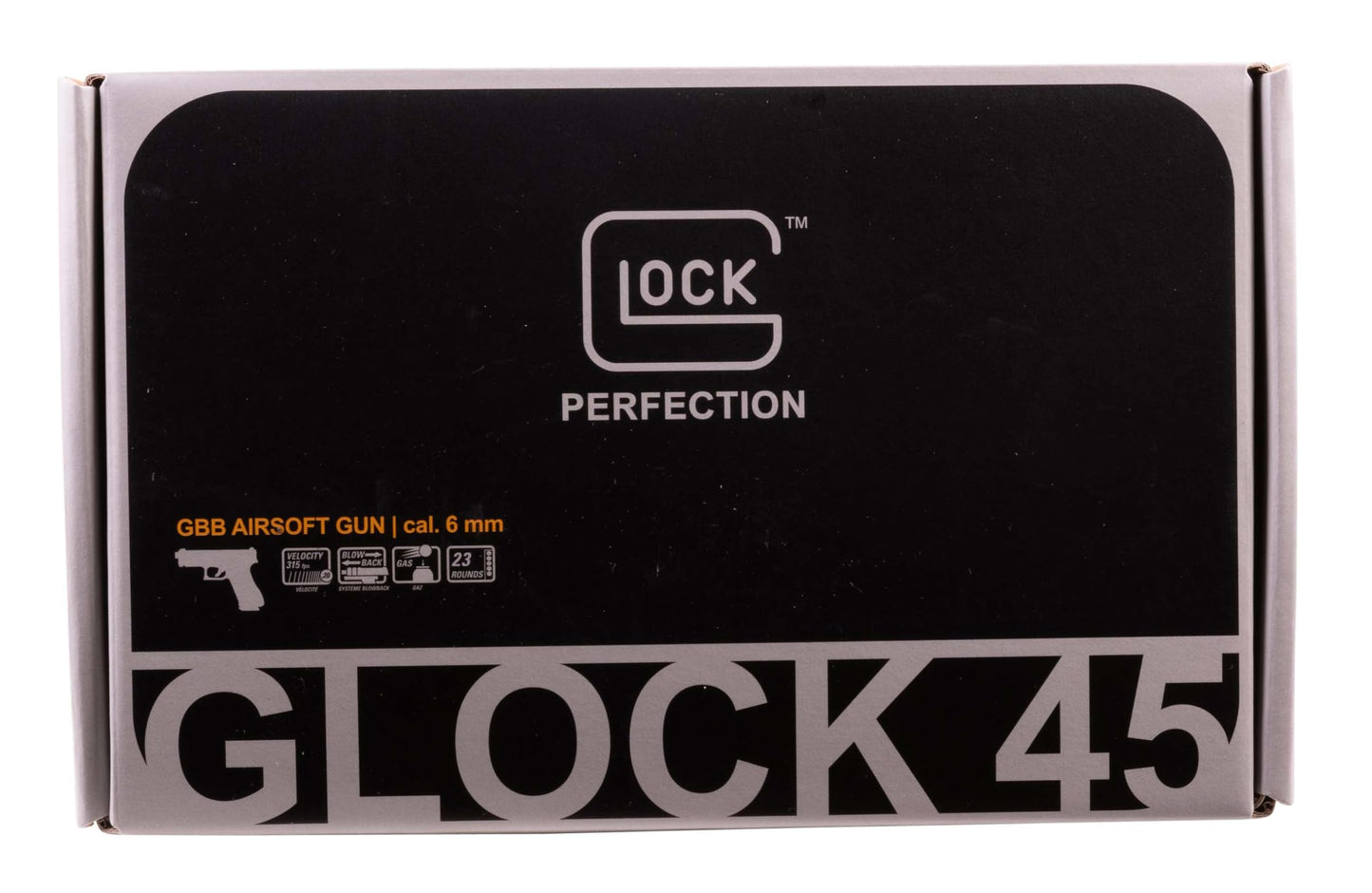 Umarex Glock 45 GBB Blowback 6mm BB Pistol Airsoft Gun, Black, One Size