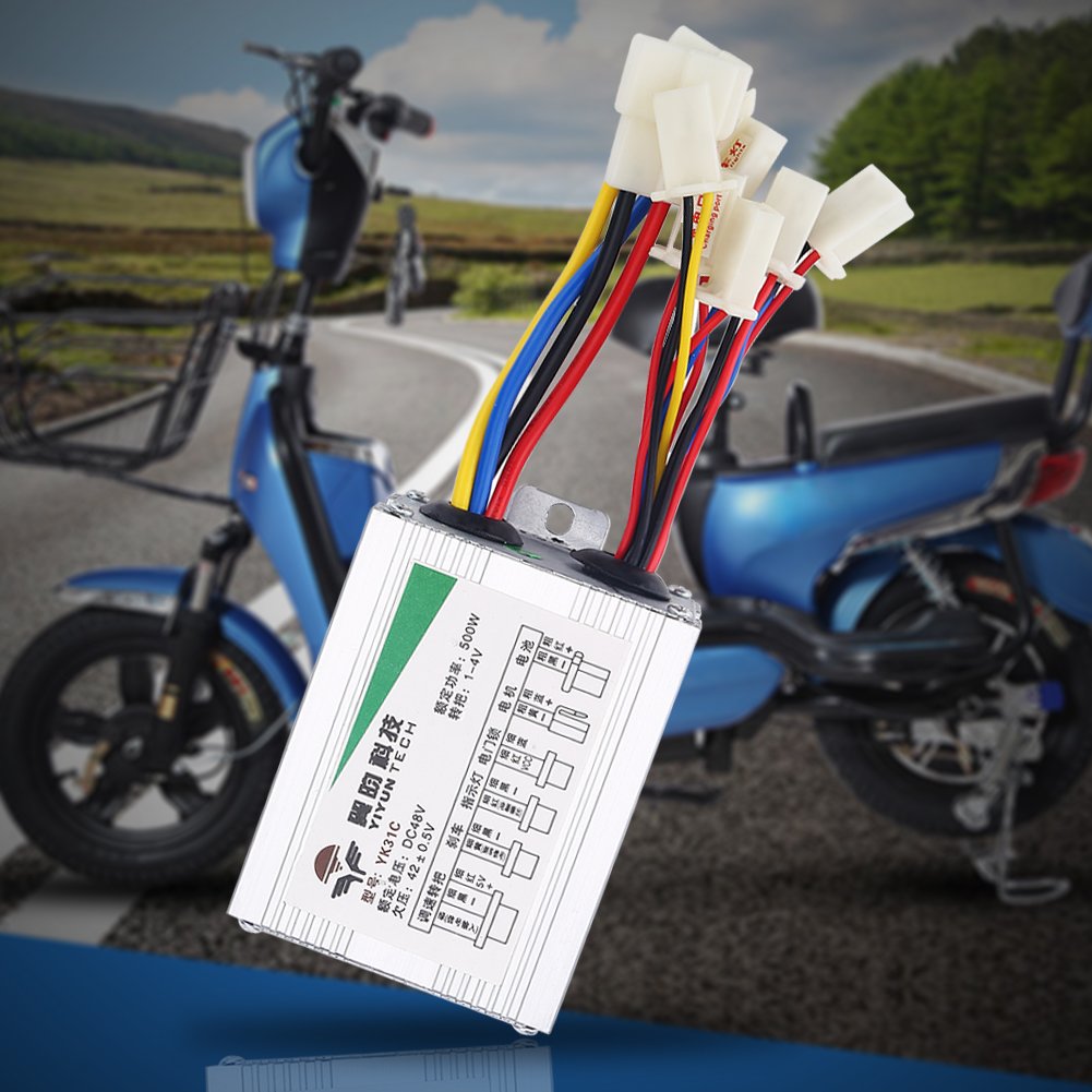 Alomejor 48V Motor Speed Controller,high Efficiency Brushed DC Motor Controller 500W,for e-Bikes Scooters Golf Carts Industrial Machinery