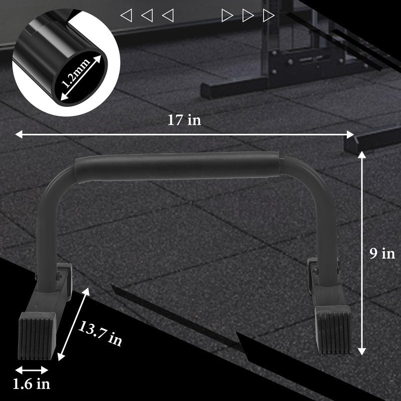 Push Up Bar, 700 LBS Potable Dip Bar with EVA Handle for Home GYM Gymnastics Calisthenics Equipment Apartment Courtyard Balcony Exercise Fitness Upper Body Arm Back Man Woman Kid (Black)