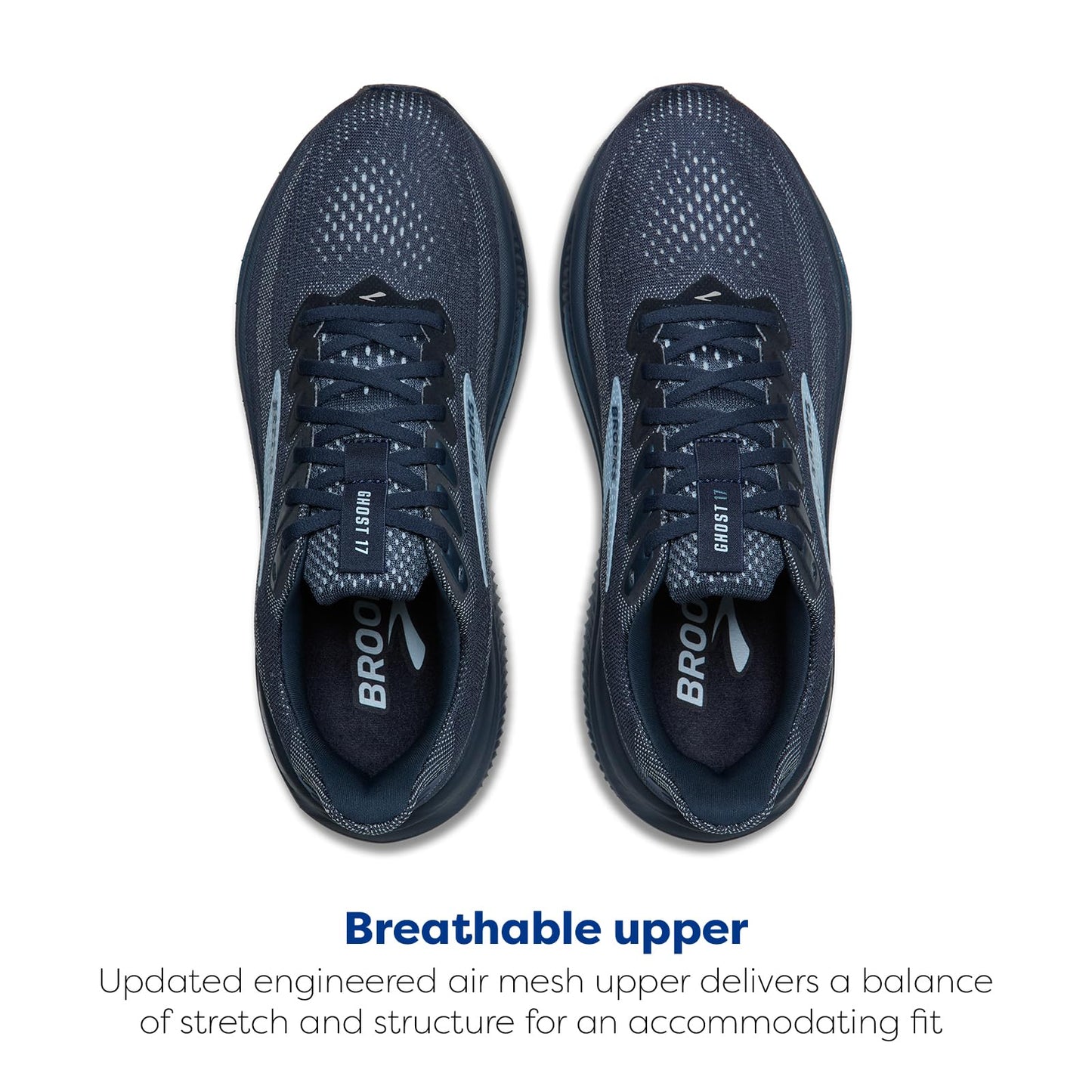 Brooks Women’s Ghost 17 Neutral Running Shoe - Spellbound/Skyway - 12 Medium