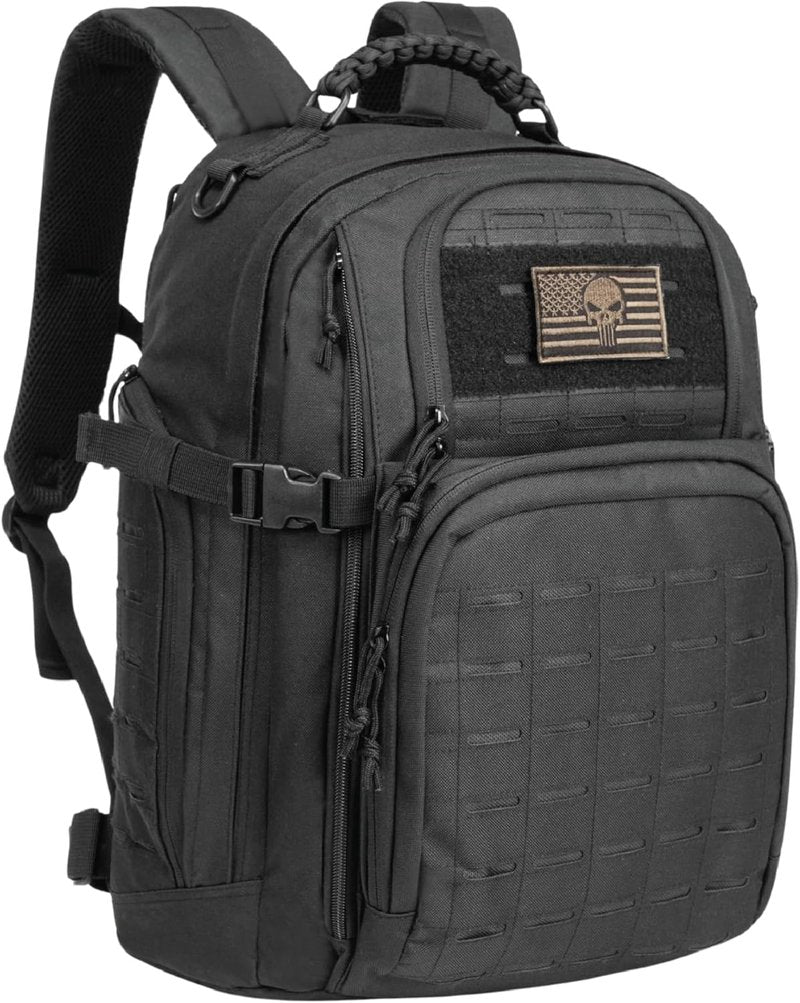 Military Tactical Backpack 40L - Lightweight Molle EDC Daypack for Hiking & Camping | Black