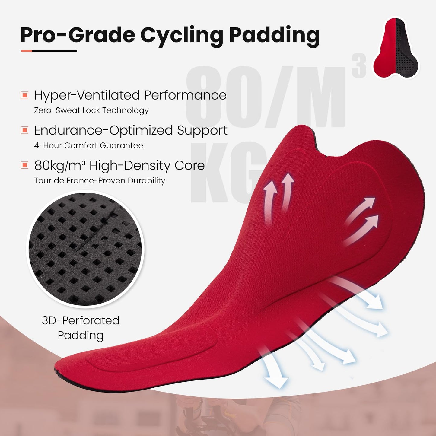 Santic Triathlon Suit for Women Short Sleeve Padded Trisuit Quick-Dry for Swim Bike Run,Red,S