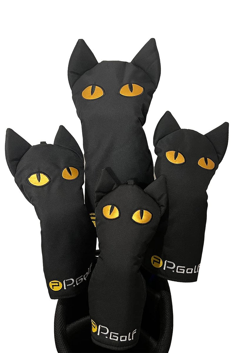 P.Golf Black Cat Golf Club Head Cover (Driver)