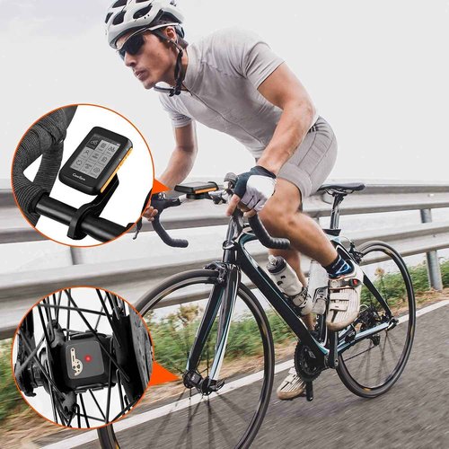 COOSPO Bundle GPS Bike Computer BC200 Cadence Speed Sensor Bluetooth ANT+ Cycling RPM Sensor BK467