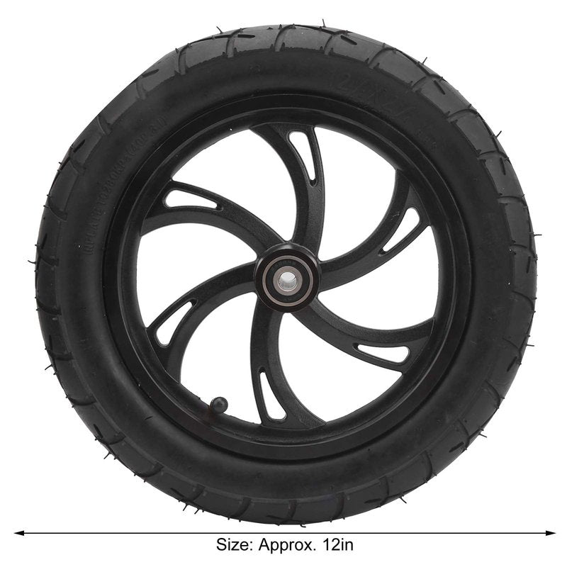 Electric Scooter Tire, Durable Rubber Replacement with Wheel Hub and Inner Tube 12in 12.5x2.25 for Commuters, Students, Urban Riders, Daily Travel