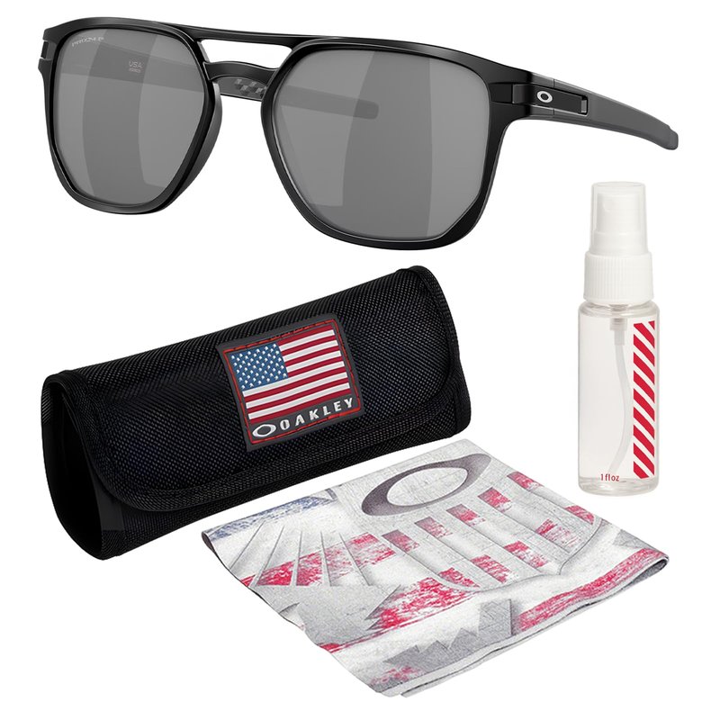 Oakley LATCH BETA OO9436 Sunglasses MATTE BLACK Frame with PRIZM BLACK POLARIZED Lenses With Official Eyewear Kit