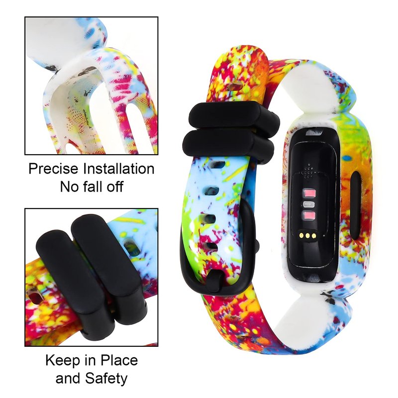 honecumi Replacement for Fitbit Ace 3 Bands- ACE 3 Band Colorful Wristband Ace 3 Sport Straps- Skin-Friendly Waterproof Silicone Ace 3 Watchband Strap Bracelet Accessories
