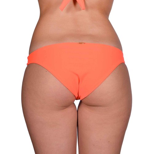 Luli Fama Women's Verano De Rumba Strappy Front Side Moderate Bikini Bottom, Flame, X-Small