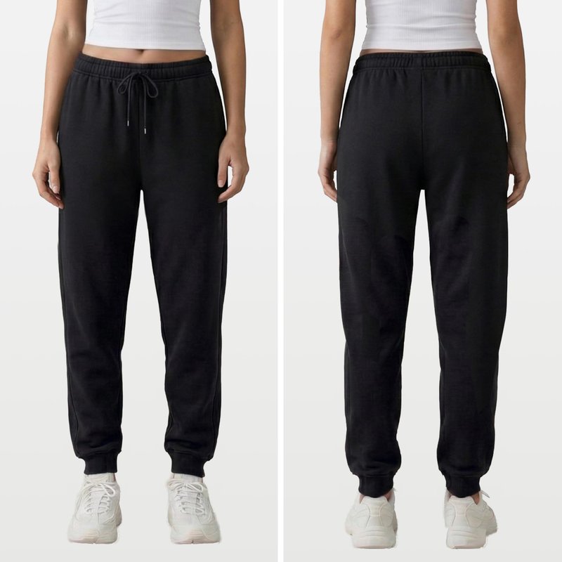 Common Stitch 3 Pack Fleece Joggers for Women — Deep Pockets, Slim Fit, Elastic Drawstring Waist