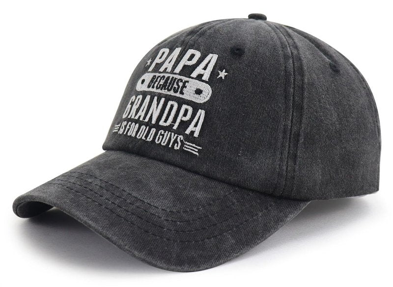 Grandpa Gifts for Men, Best Dad Ever Hat, Funny Papa Baseball Cap, Fathers Day Christmas Retirement Birthday Gifts for Grandfather Dad Daddy Husband Black
