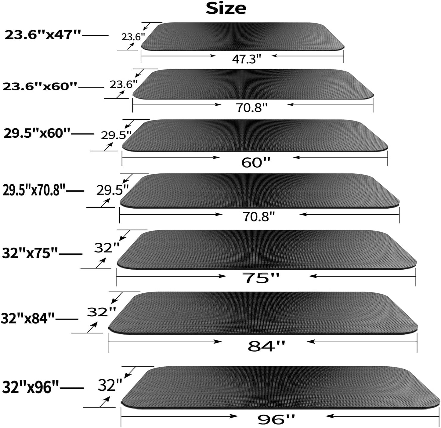 Treadmill Mat - Exercise Equipment Pad for Peloton & Elliptical | Durable Folding Design for Indoor Use