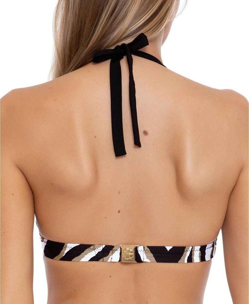 Trina Turk Womens Halter Bikini Top, 10