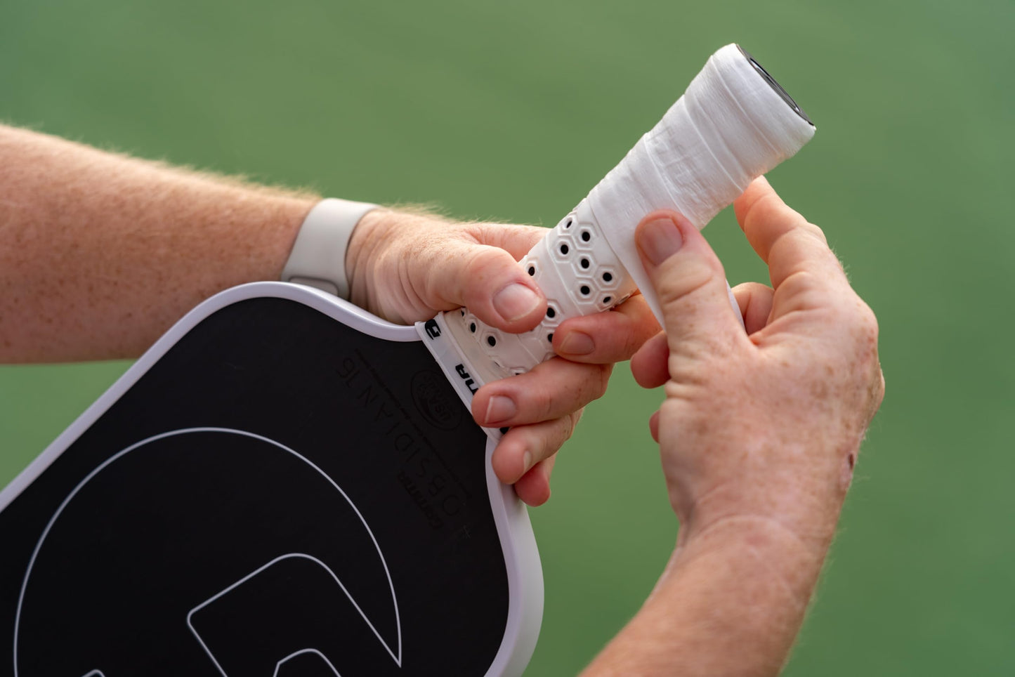 Gamma PureTac Pickleball Over Grip, Moisture-Absorbing Grip Tape for Pickleball Paddles with Maximum Tack and Traction, Premium Pickleball Equipment for Practice and Tournament Play, White