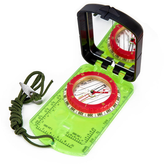 Compass Hiking Survival, Sportneer Orienteering Compass Lensatic Military Compass Boy Scout Compass with Military Grade Sighting Mirror for Kids Hiking Camping Hunting (Green)