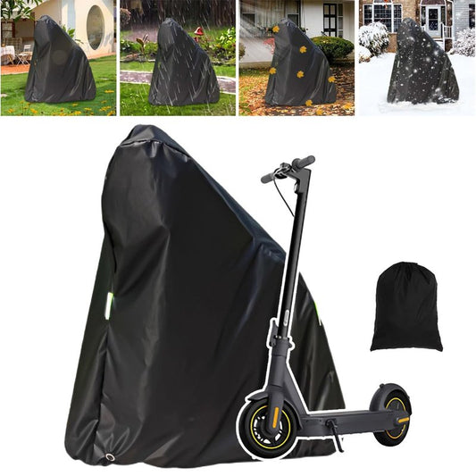 Electric Scooter Cover, Universal Scooter Cover, Waterproof Sun, Tear Proof Night Reflective and Lock-Holes&Storage Bag for With Seat or Without Foldable Kick Scooter(Without Seat,57"(L)x45"(H))