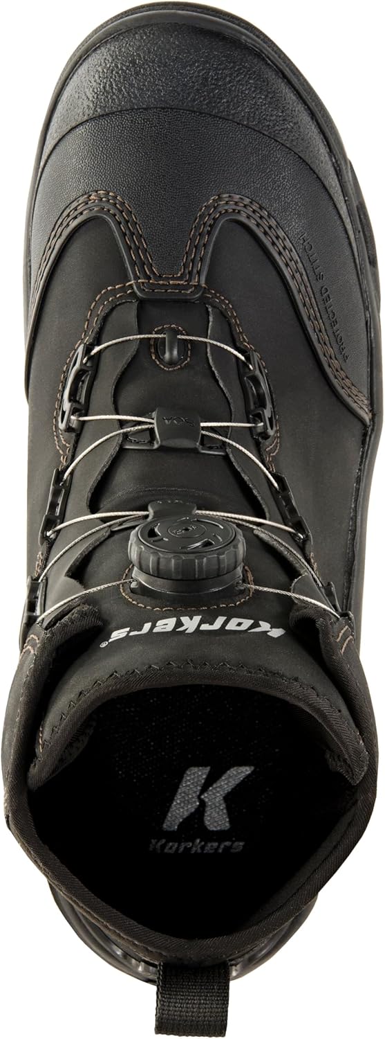 Korkers Men's Devil's Canyon Fishing Boots - Felt & Kling-On Soles | Durable Waterproof Design