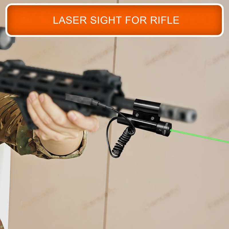 SZWRSKJ Bug Salt Green Laser Sight for Salt Gun, Scope with 2 Sets of Batteries fit for Rifle, Airsoft, BB Gun Pump Add-On Accessories