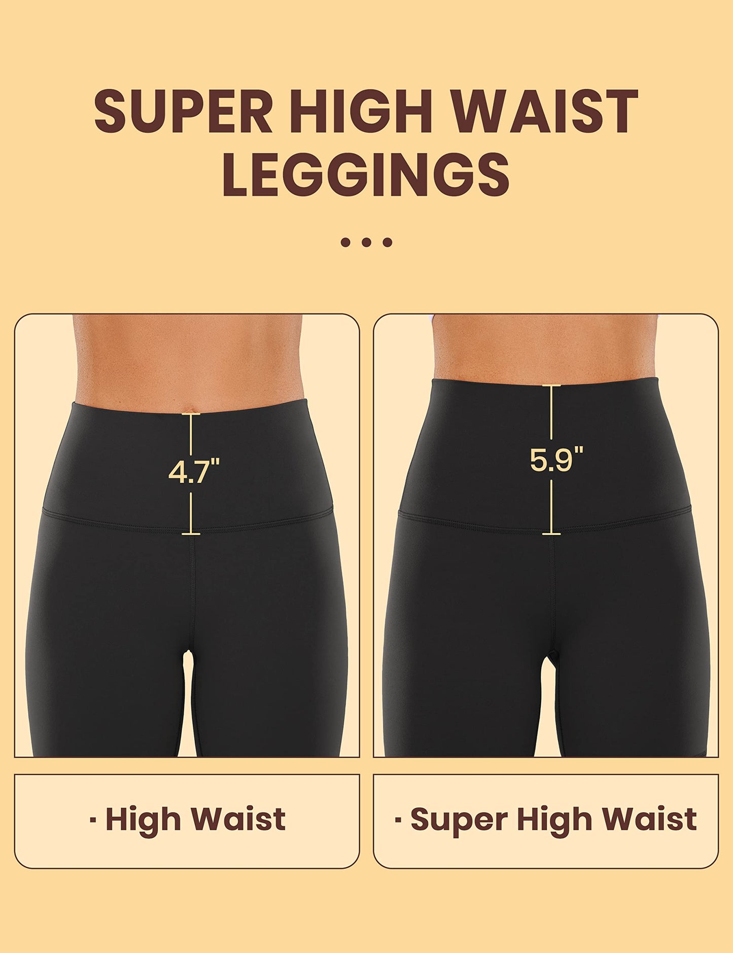 CRZ YOGA Butterluxe Super High Waist Biker Shorts 6"- Yoga Workout Womens Buttery Soft Over Belly Black Medium