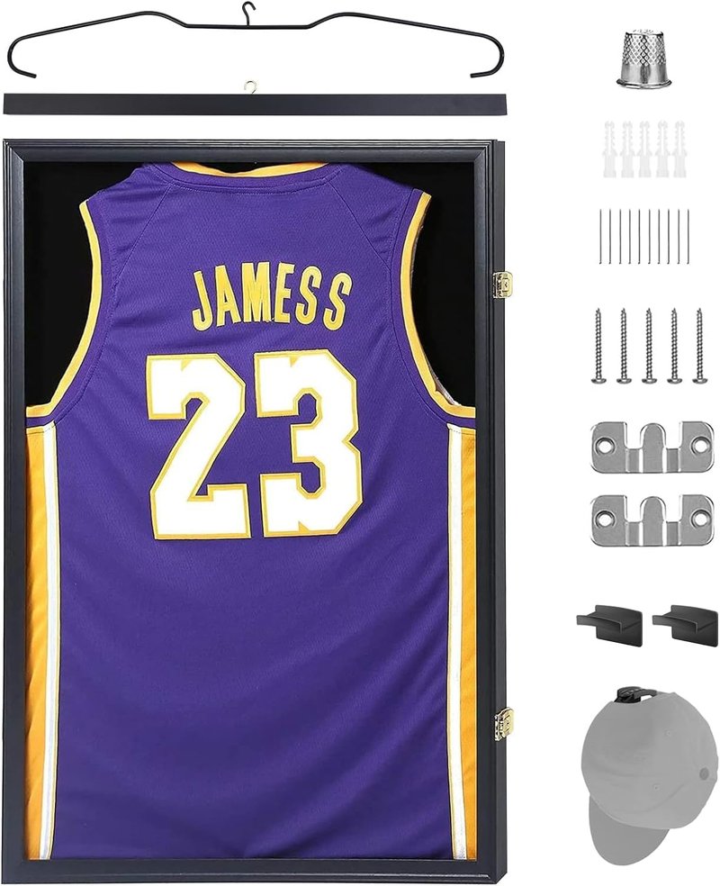 Jersey Shadow Box Display Case - 98% UV Protection, Acrylic Frame for Football & Basketball Jerseys | 1 Pack