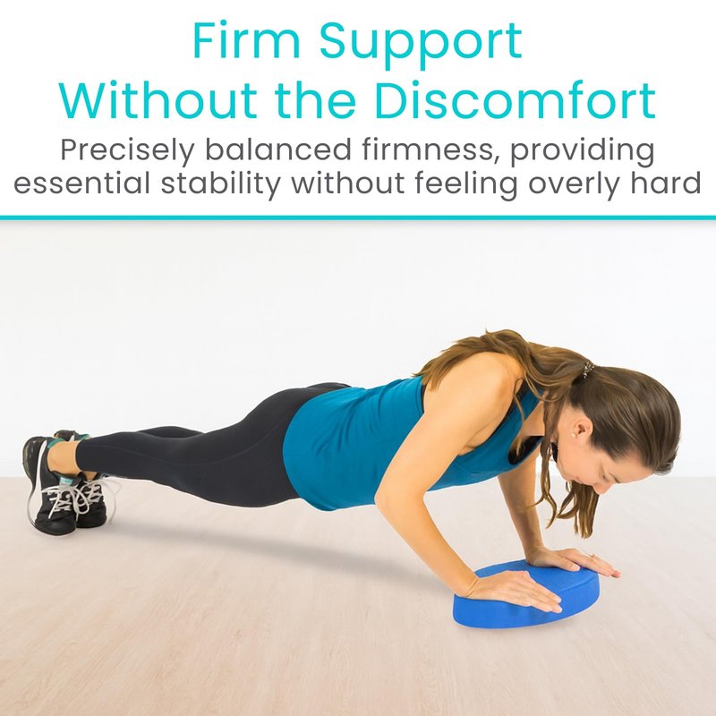Vive Balance Pad (2 Pack) - Physical Therapy Foam Stability Trainer - Non-Slip Wobble Cushion for Exercise, Rehabilitation, Workouts, Yoga, Core Strength, Pilates - Device for Women, Men & Kids