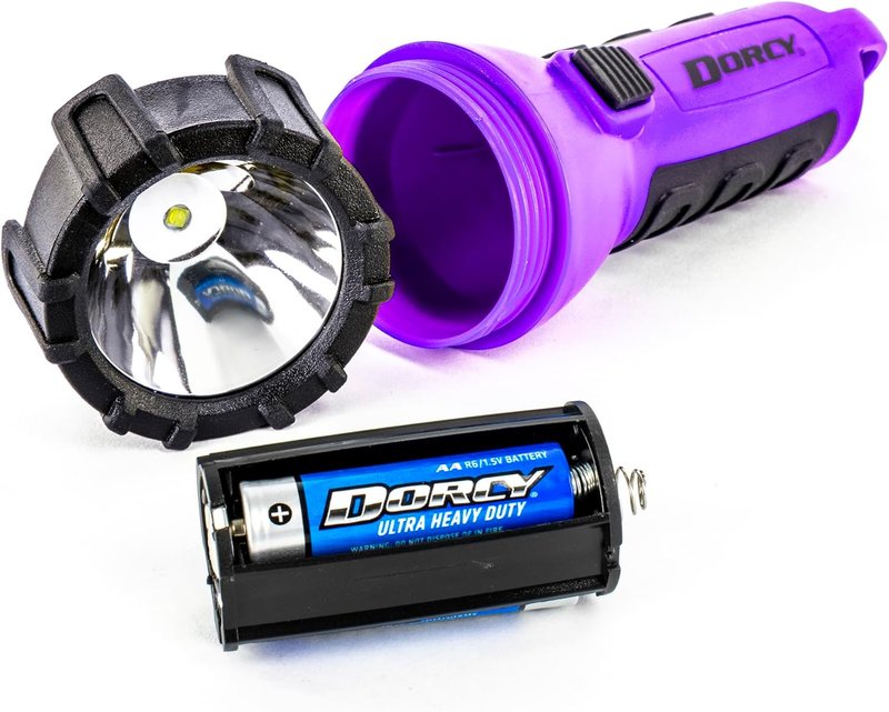 LED Flashlight - 55 Lumen Floating Water Resistant with Carabiner Clip | Purple