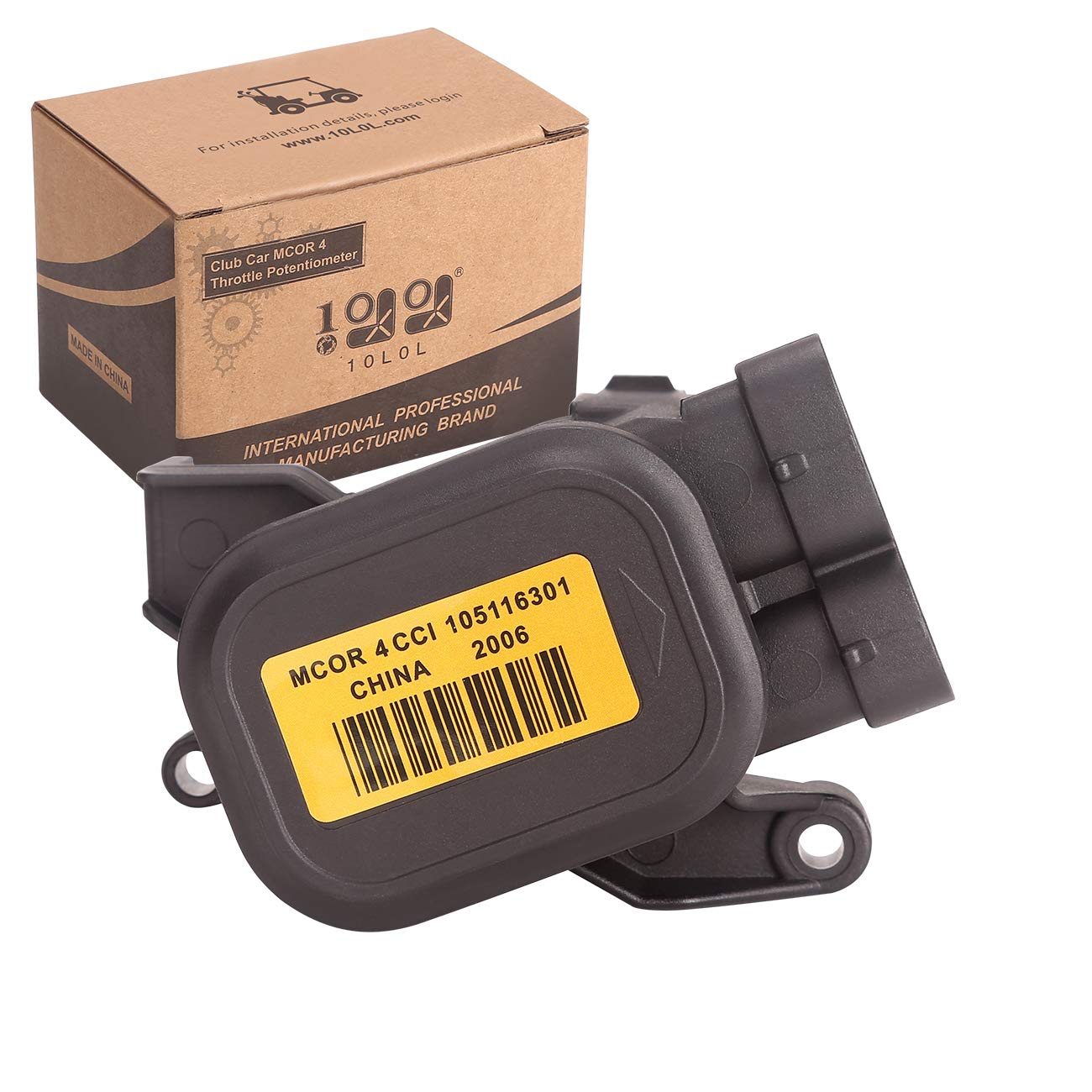 10L0L MCOR 4 Throttle Potentiometer for Club Car DS & Precedent 2012-up Golf Cart, Replaces OEM# 105116301, 103850401(MCOR 3)