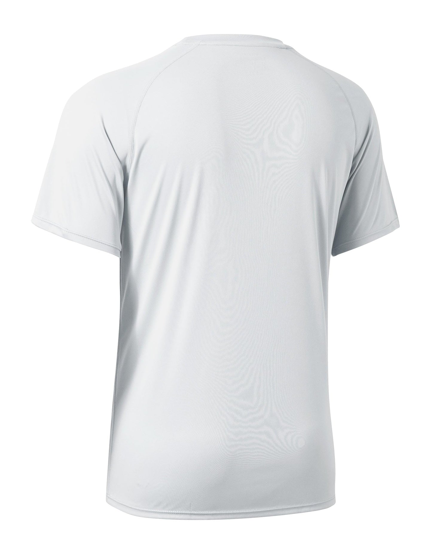 Willit Men's Rashguard Swim Shirt Short Sleeve UPF 50+ Sun Protection SPF Quick Dry Water Shirt White L