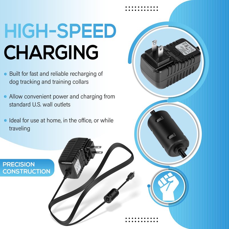 010-11873-00 AC Power Adapter Cable USB Cable Fits for Garmin Alpha 100, Drive 53, Rino 700/750/755T, T 5/5X, TT 10/15/15X Dog Device