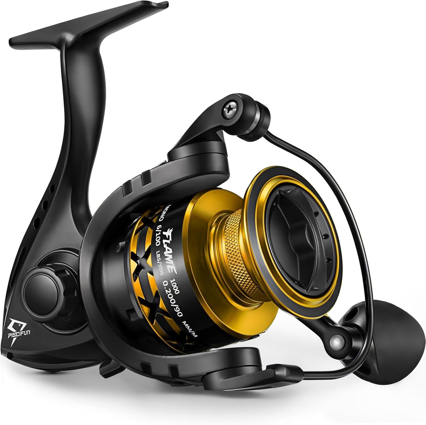 Piscifun Flame Spinning Reel - Lightweight 9+1BB Ultra Smooth Fishing Reel | 19.8LB Max Drag