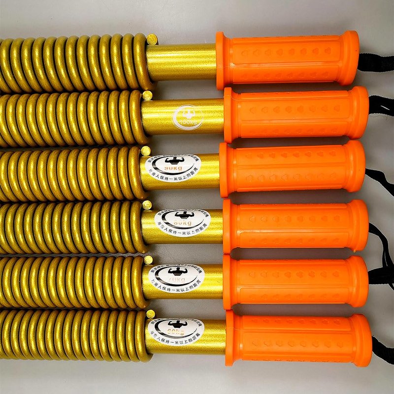 HAOYING Gold Power Twister Bar Arm Shoulder Upper Body Chest Builder Strengthener Spring Exercise Bicep Blaster(110 kg - 242 lbs)