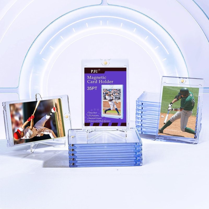 Magnetic Card Holder - 30ct One Touch Trading Card Protectors | Hard Plastic, U-V Protection for Sports Cards