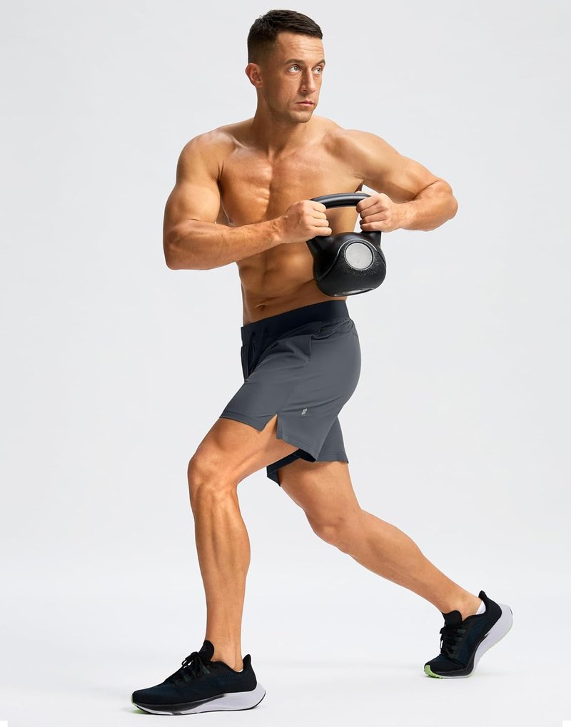 Men's Running Shorts - Quick Dry Athletic Shorts with Zipper Pockets | 9"/7"/5" Sizes for Basketball & Gym Workouts