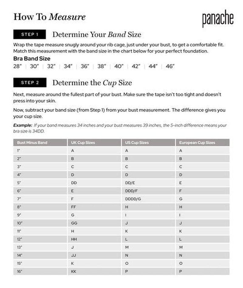 Panache Women's Endurance Wired Sports Bra | Black 28DD | High Impact, Supportive Sports Bra for Women, Exercise & Workout Bra