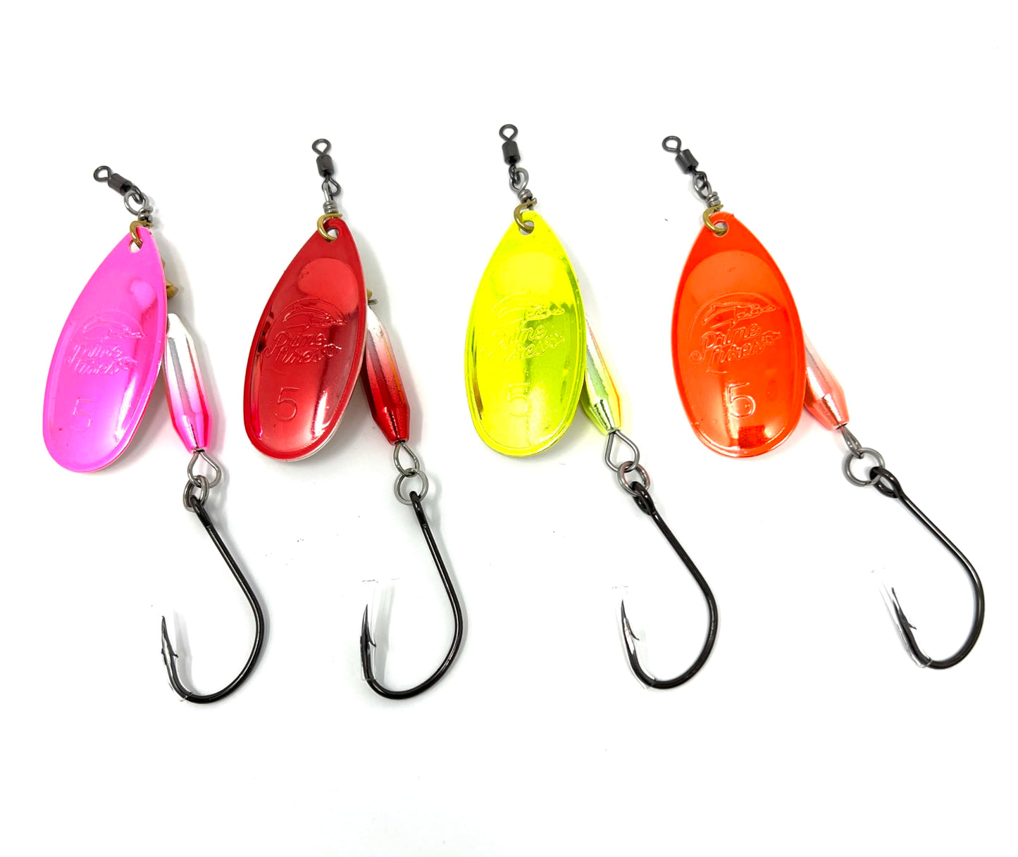 Prime Lures Weighted Fishing Spinners Real Silver (Xcite Pack A, #3)