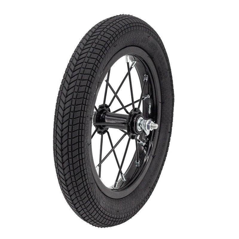 EIRONA 12" Kids Bike Front Wheel Replacement – Solid Rubber Tire & Inner Tube (Not for Huffy Bikes)
