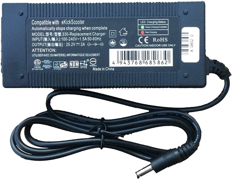 2 Amps AC Adapter Compatible with Segway Ninebot KidsScooter C2, C2 Lite, C2 Pro, C8, C2 Pro SE