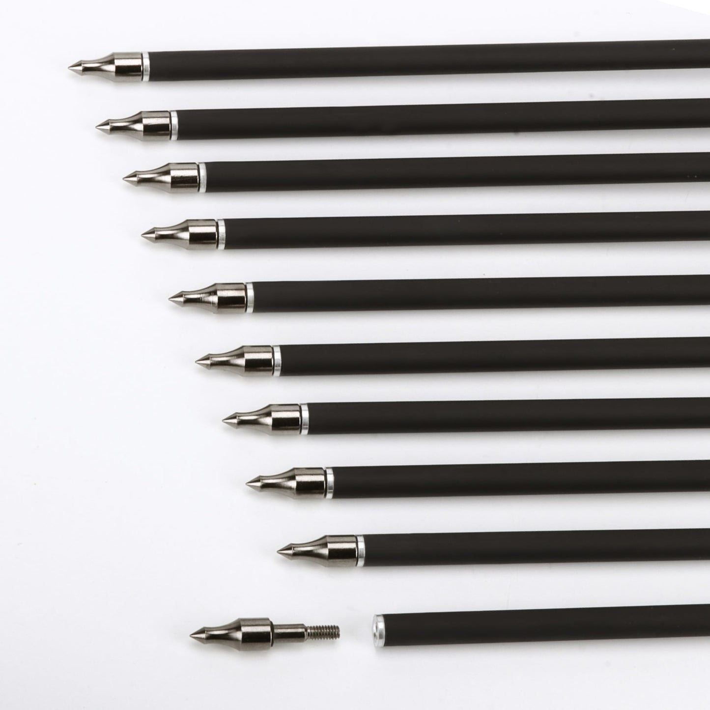 NorthSpoor 14 Pack 30" Archery Carbon Arrows,Practice Hunting Arrow with Removable Tips Shaft Spine 500 Suitable for Recurve Bows