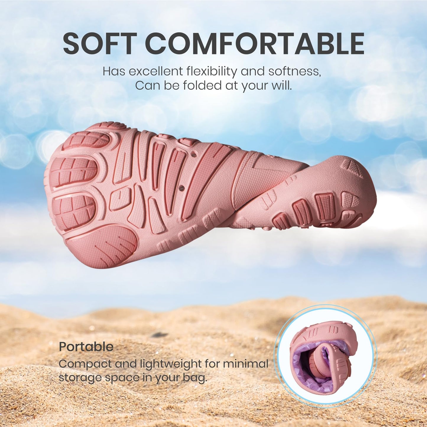 SEEKWAY Barefoot Water Shoes for Kids - Wide Toe Box and Quick-Dry Sand Shoes Toddler for Hiking Swim Beach Pool Kayak Sport Accessories, Camping Essentials Non-Slip for Boys Girls Sizes