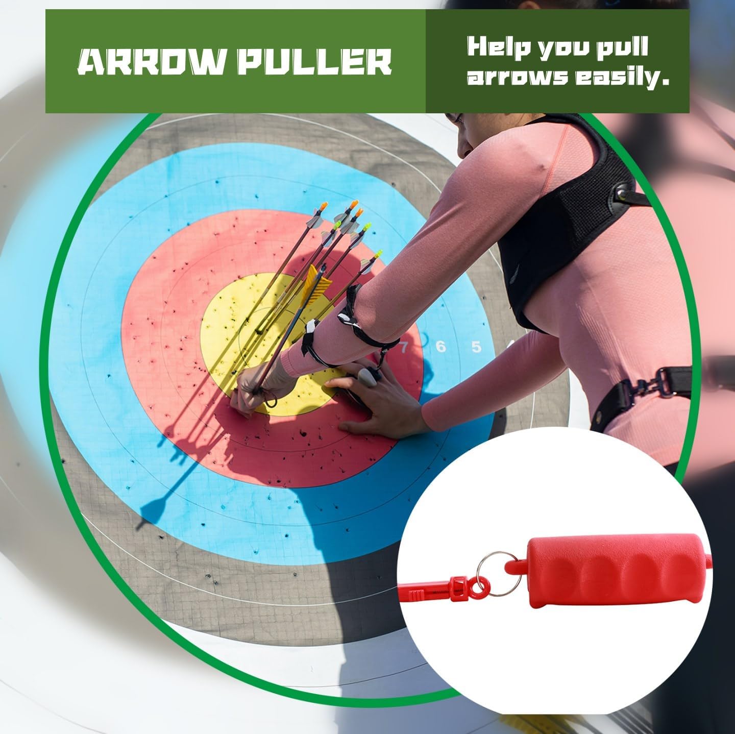 Archery Accessories Set - Leather Arm Guard, 3-Finger Gloves, Quiver & Arrow Puller | Complete Protective Gear Bundle