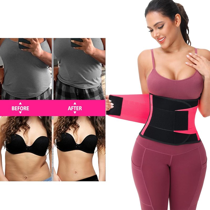 VENUZOR Waist Trainer Belt for Women - Slimming Waist Cincher & Body Shaper | Adjustable Size