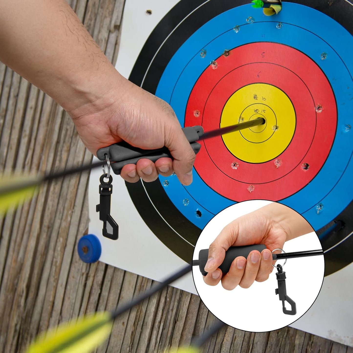 Archery Arrow Puller - TPR Slip-Resistant Gripper with Soft Molded Handle | Easy Arrow Removal Tool