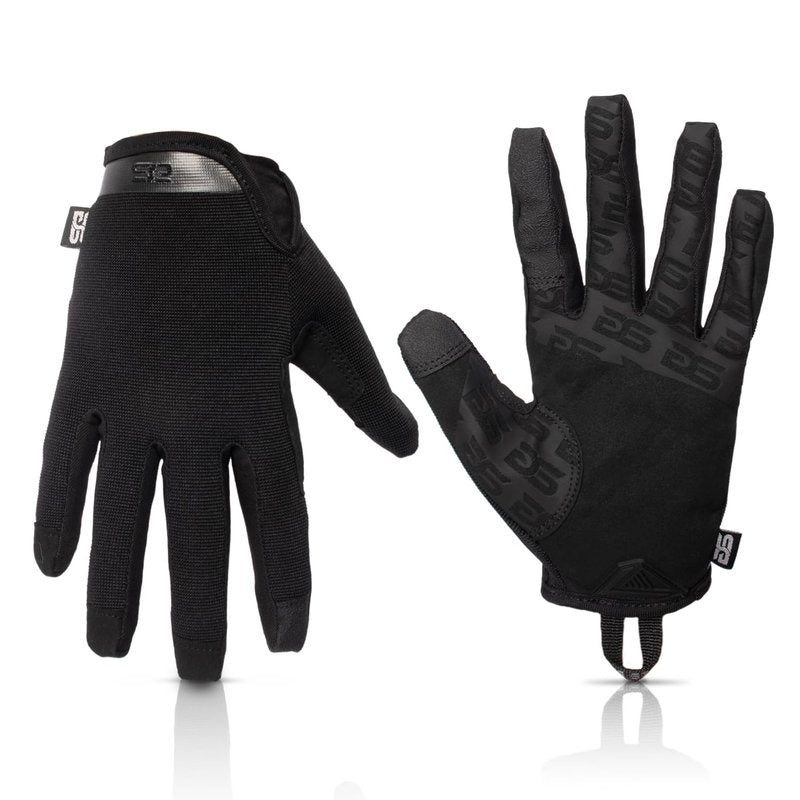 Glove Station The Impulse Versa Gloves for Men as Touchscreen Compatible Suede Leather Gloves for Outdoor, Field, Airsoft, Work & Motorcycle Use - Black, M