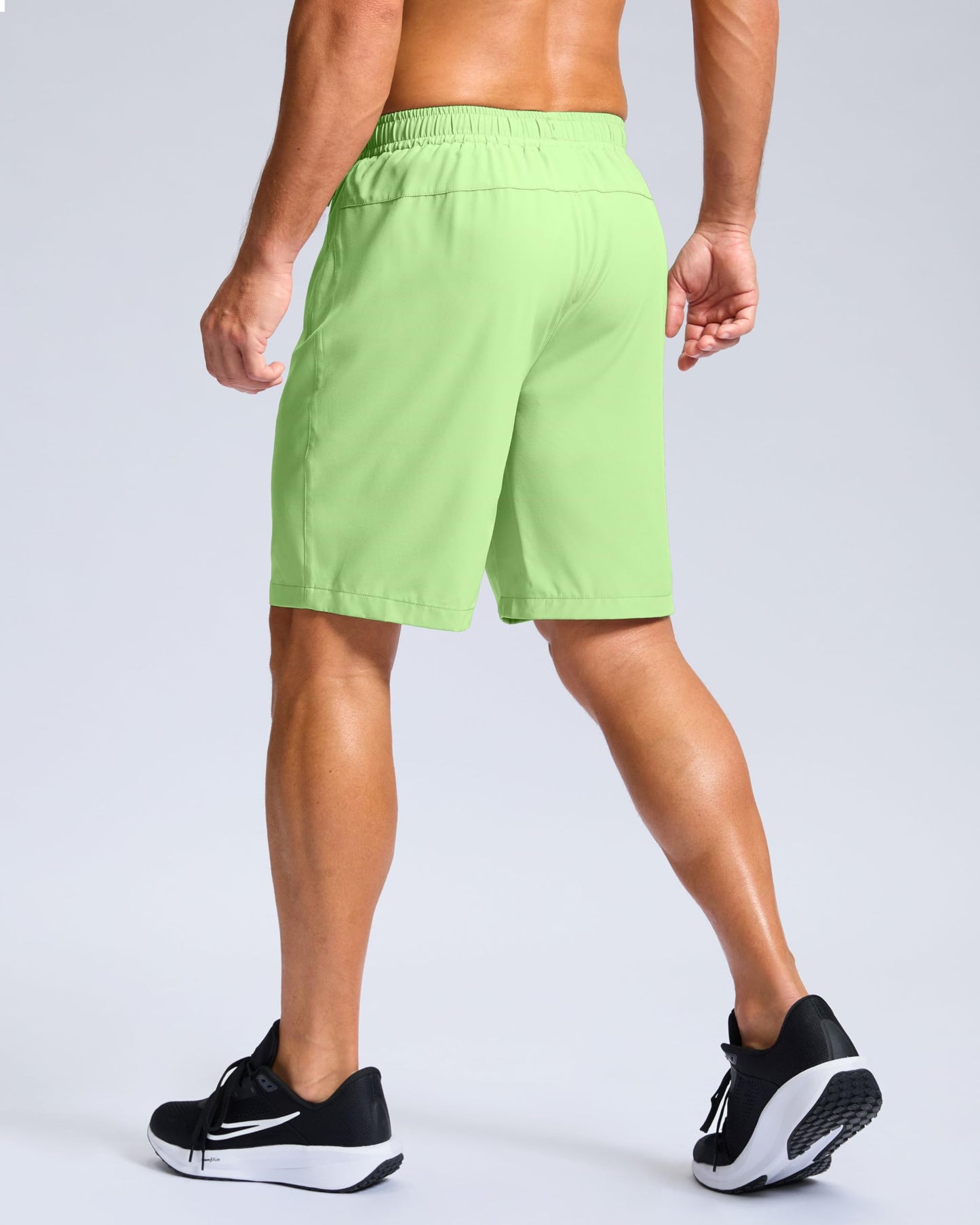 Men's Athletic Running Shorts with Zipper Pockets Quick Dry 7"/ 5"/ 9" Workout Gym Shorts for Basketball Hiking(Mint Moment,7XS)