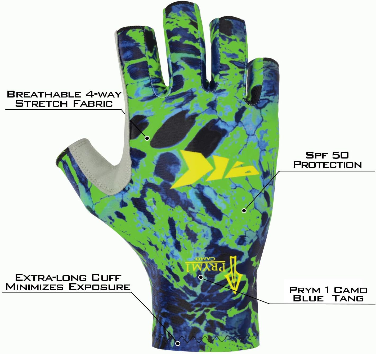 KastKing Sol Armis Fishing Gloves - UPF 50+ UV Protection for Outdoor Activities | Ideal for Kayaking & Rowing