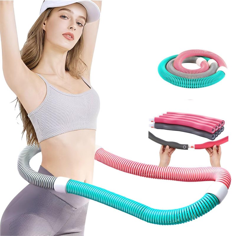STAYGERAR Weighted Hoop, Infinity Hoop for Adults,Hoops for Adults Weight Loss, Quiet Adjustable Fitness Hoop for Burning Fat