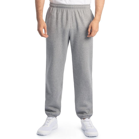 Fruit of the Loom mens Eversoft Fleece & Joggers (Regular Big Man) Sweatpants, Elastic Bottom - Grey Heather, Small US