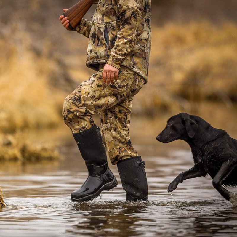 HISEA Rubber Hunting Boots - Tall Waterproof Insulated Neoprene | Durable Slip-Resistant Men's Winter Boots
