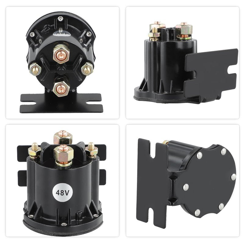 Roykaw Golf Cart 48V Solenoid Compatible with EZGO TXT 2010-up & All 48V MPT 800/1000 Electric Golf Cart, Replace OEM # 612711