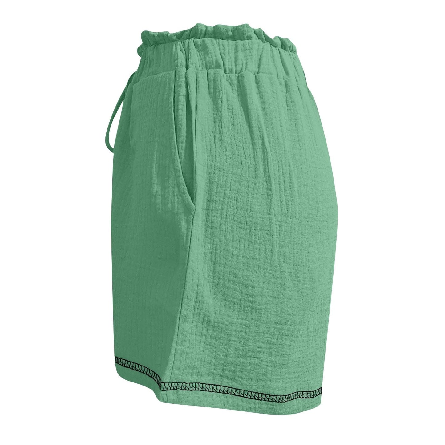 Gcvizuso My Orders Placed My Account Shorts for Women Summer Casual High Waisted Pant Drawstring Wide Leg Beach Pant Lightweight Short with Pockets Daily Deals Clearance