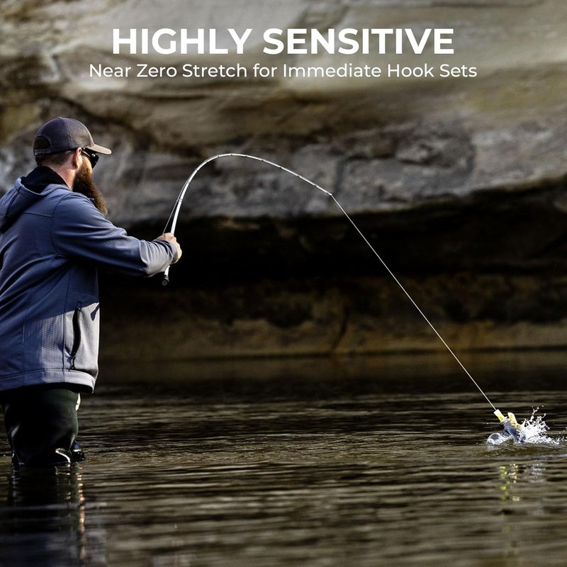 KastKing Superpower ColorShield Braided Fishing Line - 100% Colorfast UHMWPE Fiber, Smooth & Strong | Near Zero Stretch, High Abrasion Resistance